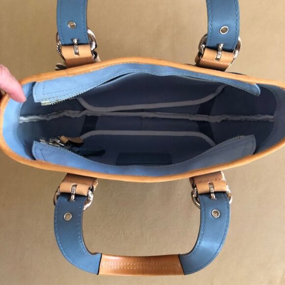 Coach Vintage Hampton Daisy Mini Tote in Canvas and Leather - Picture 4 of 14